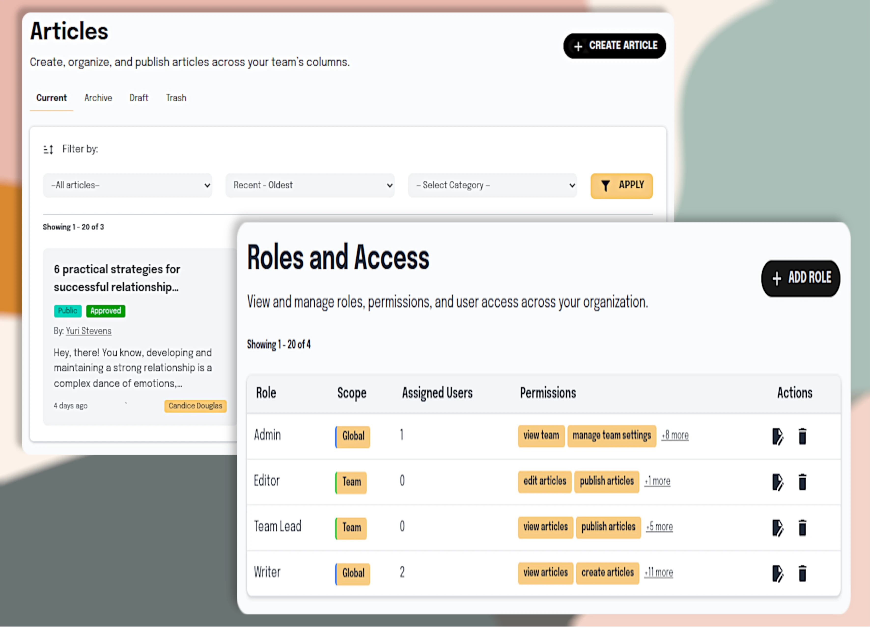 Narranta Branding Settings