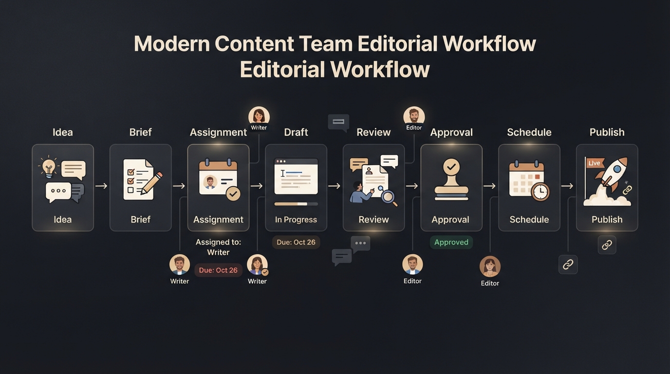 Editorial Workflow Management: How Content Teams Organize Work From Idea to Publication